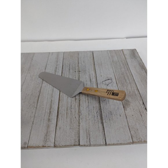 Stainless Steel Pie Spatula Server 9 1/2" Wood Handle - Picture 1 of 6